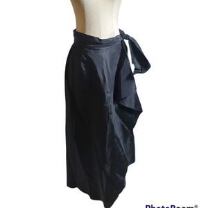 Ann Taylor Petite Black Maxi Evening Skirt